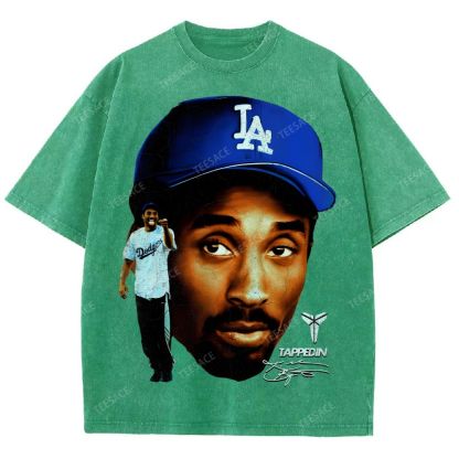 "Mamba on the Mound" Kobe Tee Unisex Fit Washed T-Shirt 