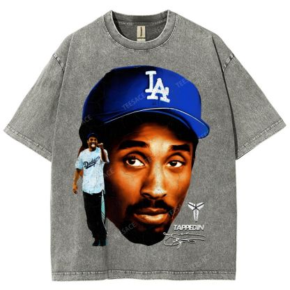 "Mamba on the Mound" Kobe Tee Unisex Fit Washed T-Shirt 