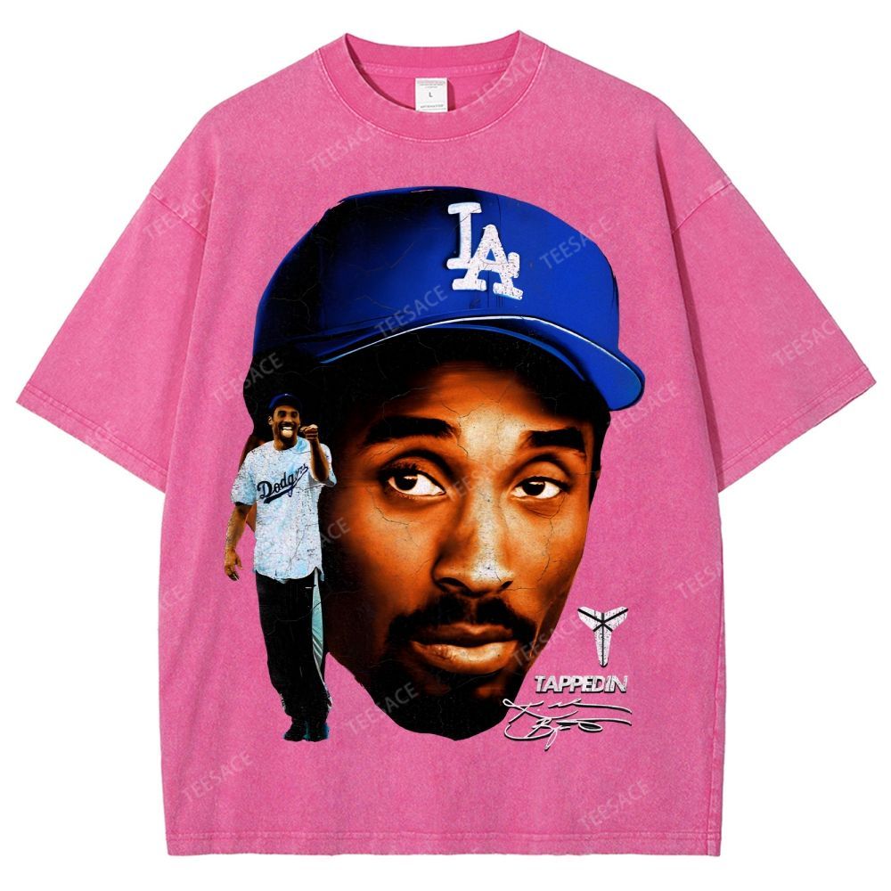 "Mamba on the Mound" Kobe Tee Unisex Fit Washed T-Shirt 
