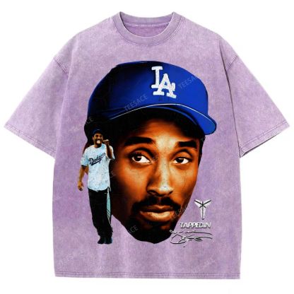 "Mamba on the Mound" Kobe Tee Unisex Fit Washed T-Shirt 