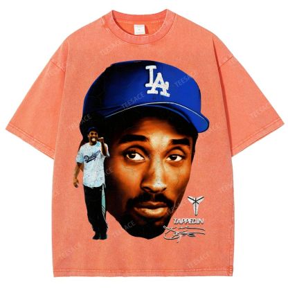 "Mamba on the Mound" Kobe Tee Unisex Fit Washed T-Shirt 