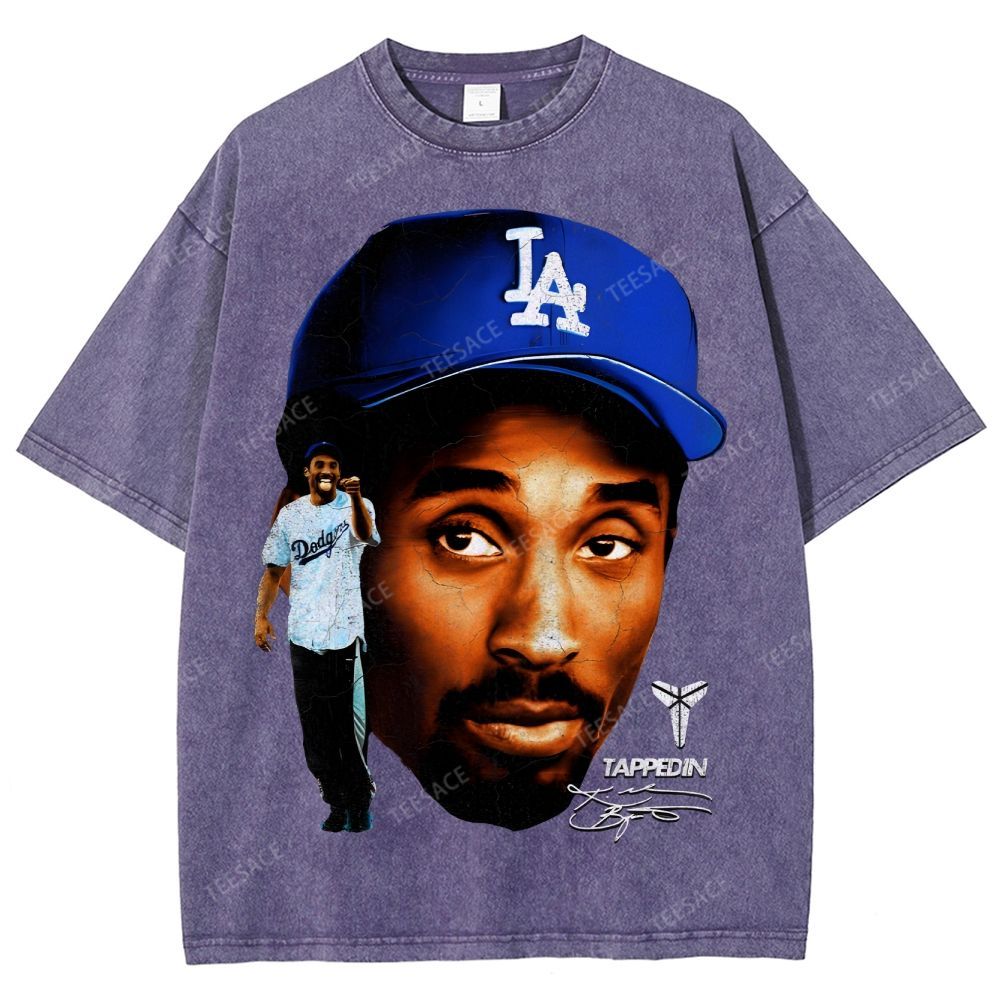 "Mamba on the Mound" Kobe Tee Unisex Fit Washed T-Shirt 