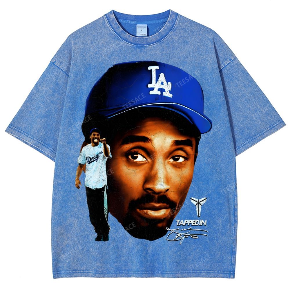 "Mamba on the Mound" Kobe Tee Unisex Fit Washed T-Shirt 