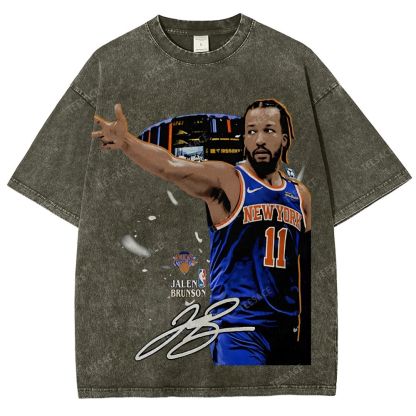 JALEN BRUNSON Tee Unisex Fit Washed T-Shirt  