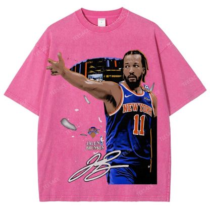 JALEN BRUNSON Tee Unisex Fit Washed T-Shirt  