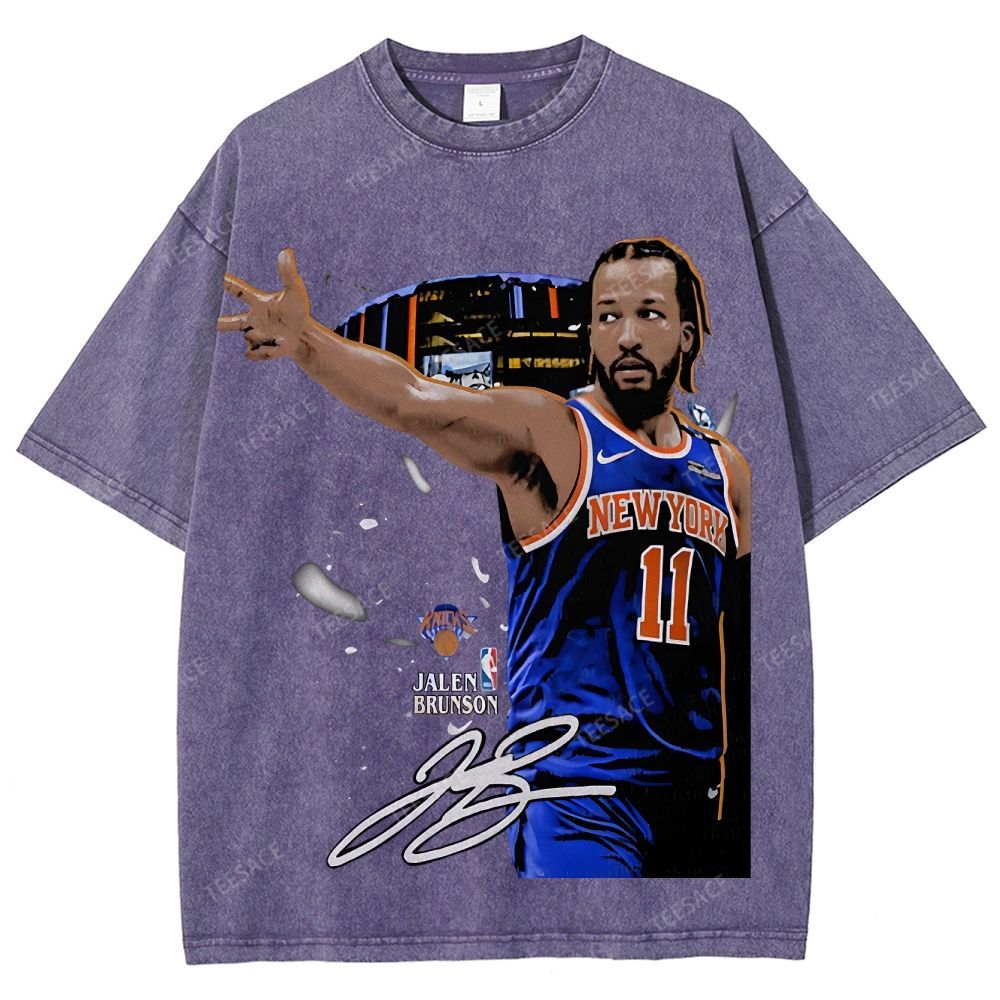 JALEN BRUNSON Tee Unisex Fit Washed T-Shirt  