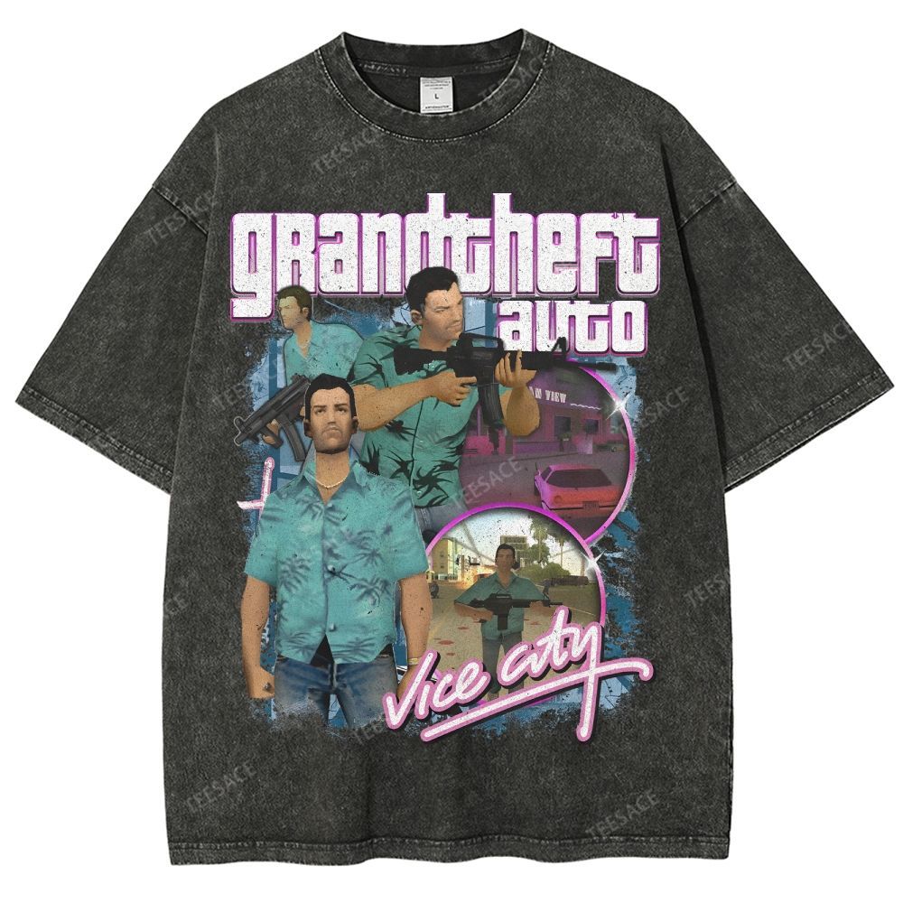 GRAND THEFT AUTO: VICE CITY Tee Unisex Fit Washed T-Shirt