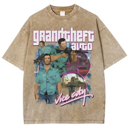 GRAND THEFT AUTO: VICE CITY Tee Unisex Fit Washed T-Shirt 