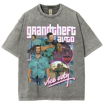 GRAND THEFT AUTO: VICE CITY Tee Unisex Fit Washed T-Shirt 