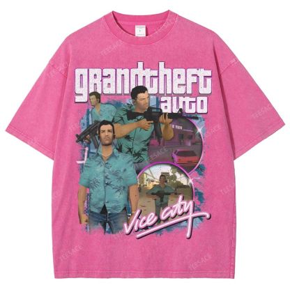 GRAND THEFT AUTO: VICE CITY Tee Unisex Fit Washed T-Shirt 