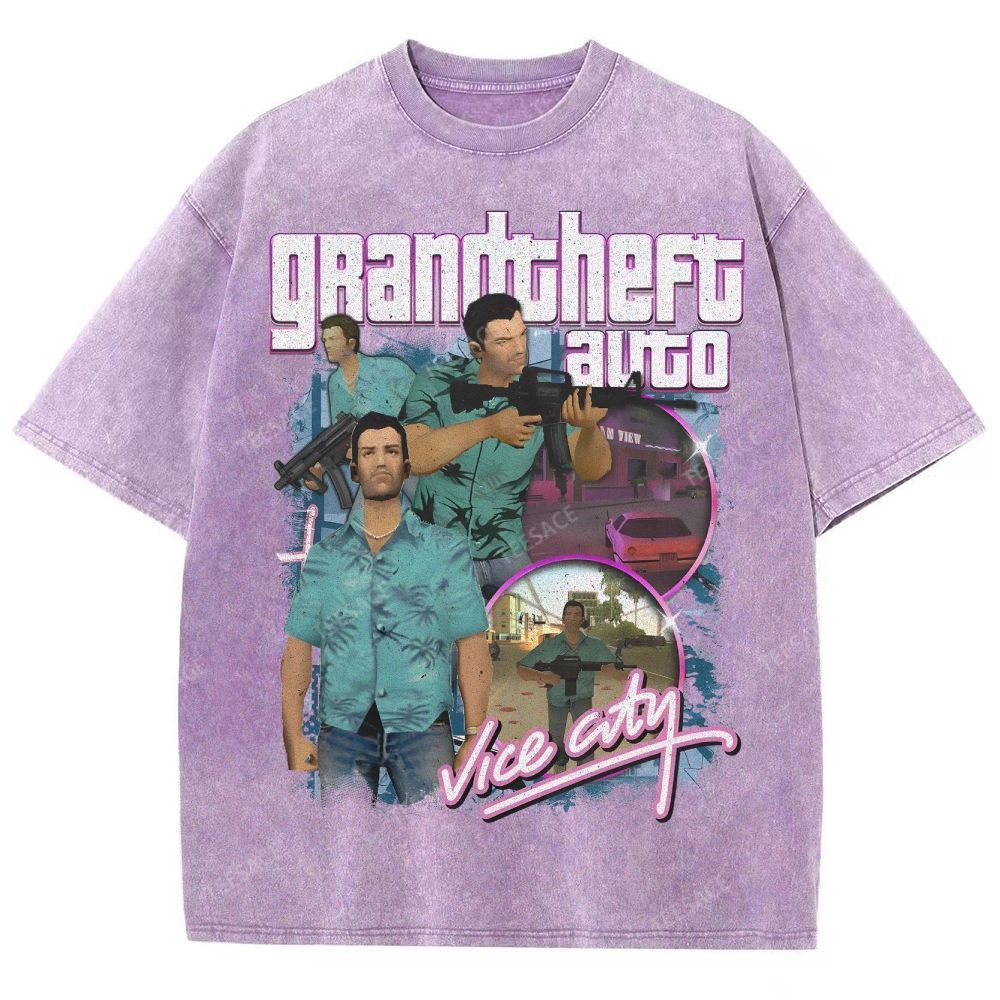GRAND THEFT AUTO: VICE CITY Tee Unisex Fit Washed T-Shirt 
