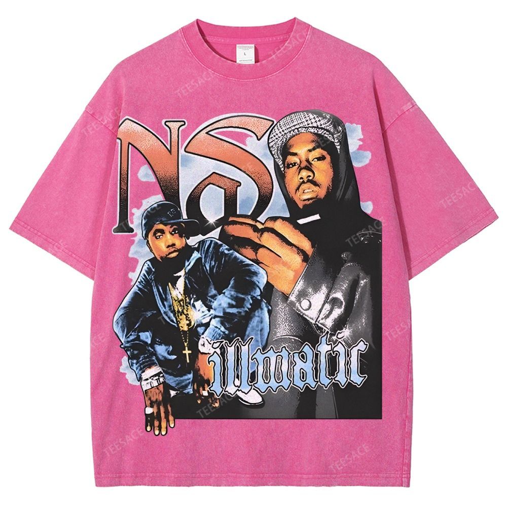 Unisex-Adult Ultra Cotton Washed T-Shirt Graphic  NAS TEE