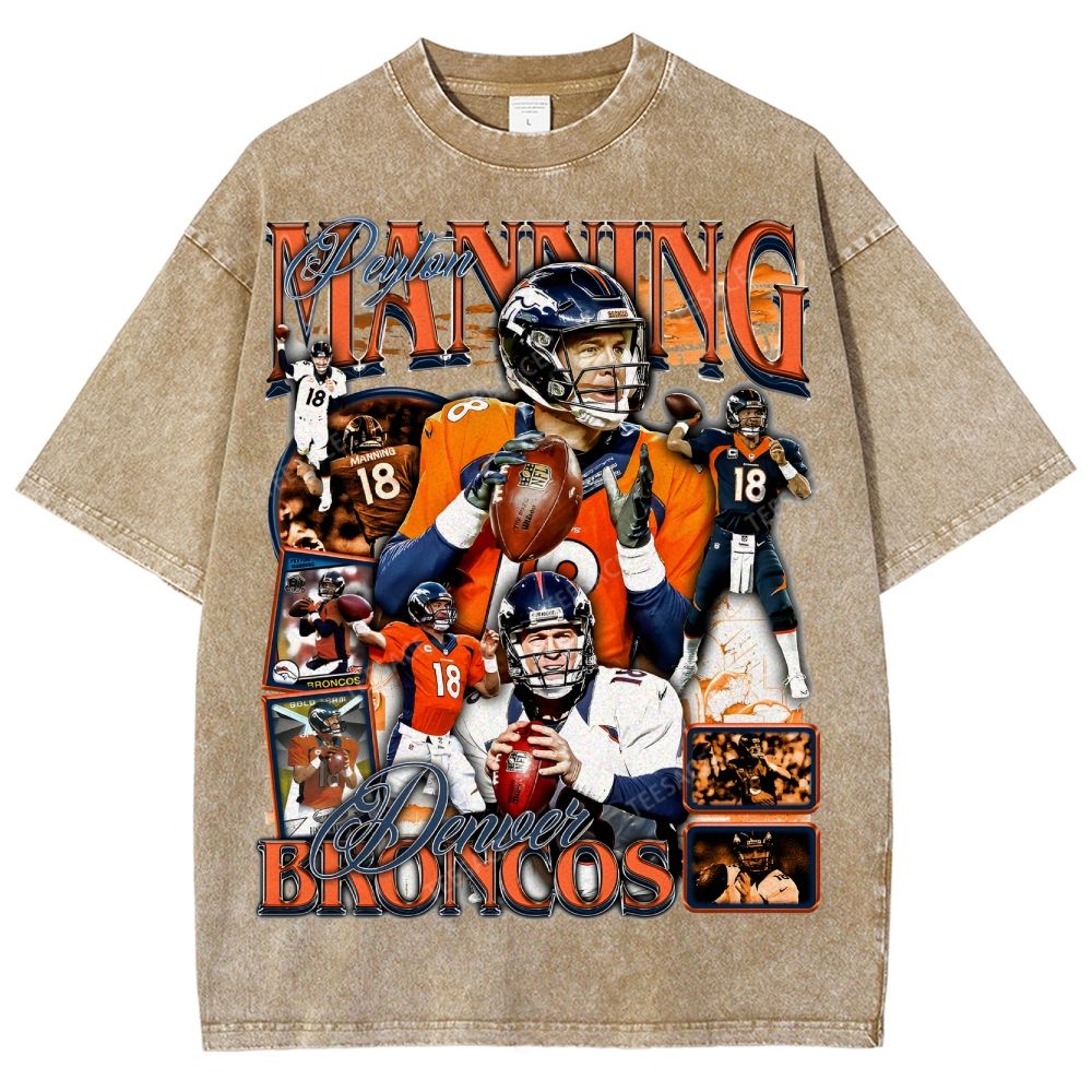 Peyton Manning Tee Unisex Fit Washed T-Shirt  