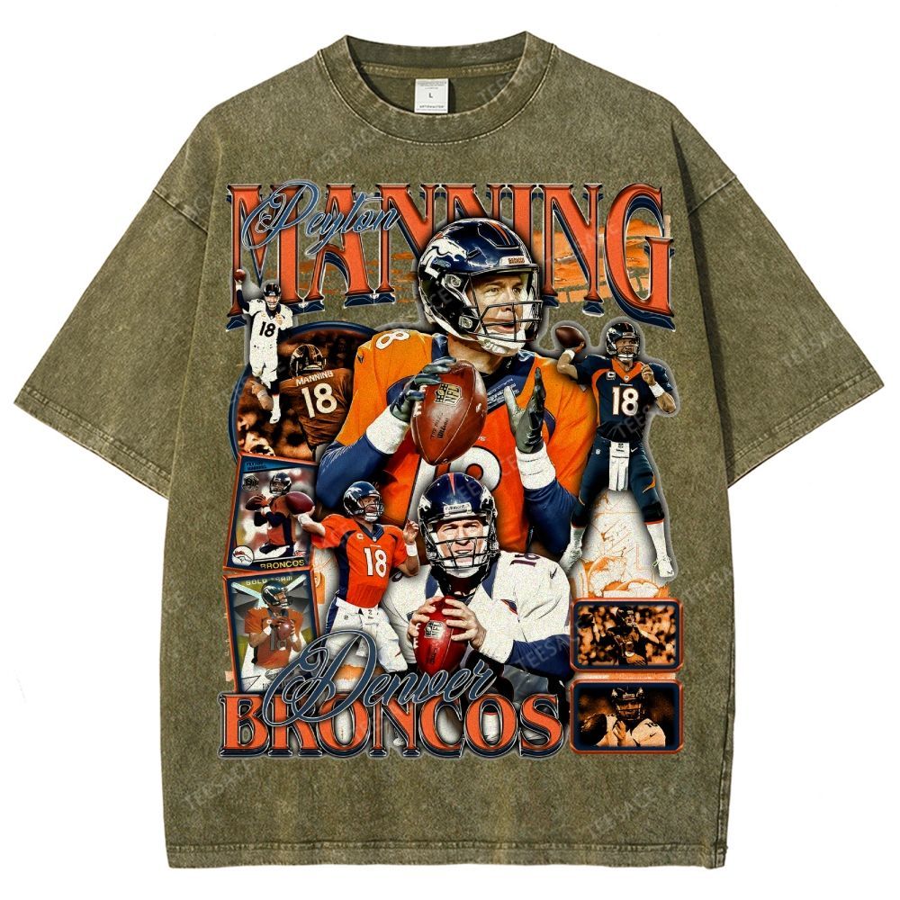 Peyton Manning Tee Unisex Fit Washed T-Shirt  