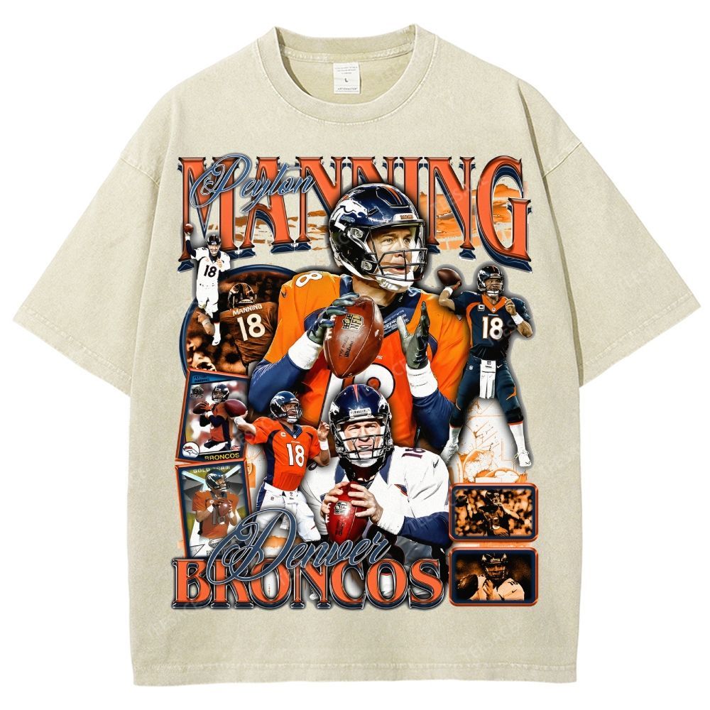 Peyton Manning Tee Unisex Fit Washed T-Shirt  