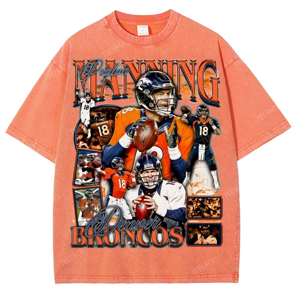 Peyton Manning Tee Unisex Fit Washed T-Shirt  