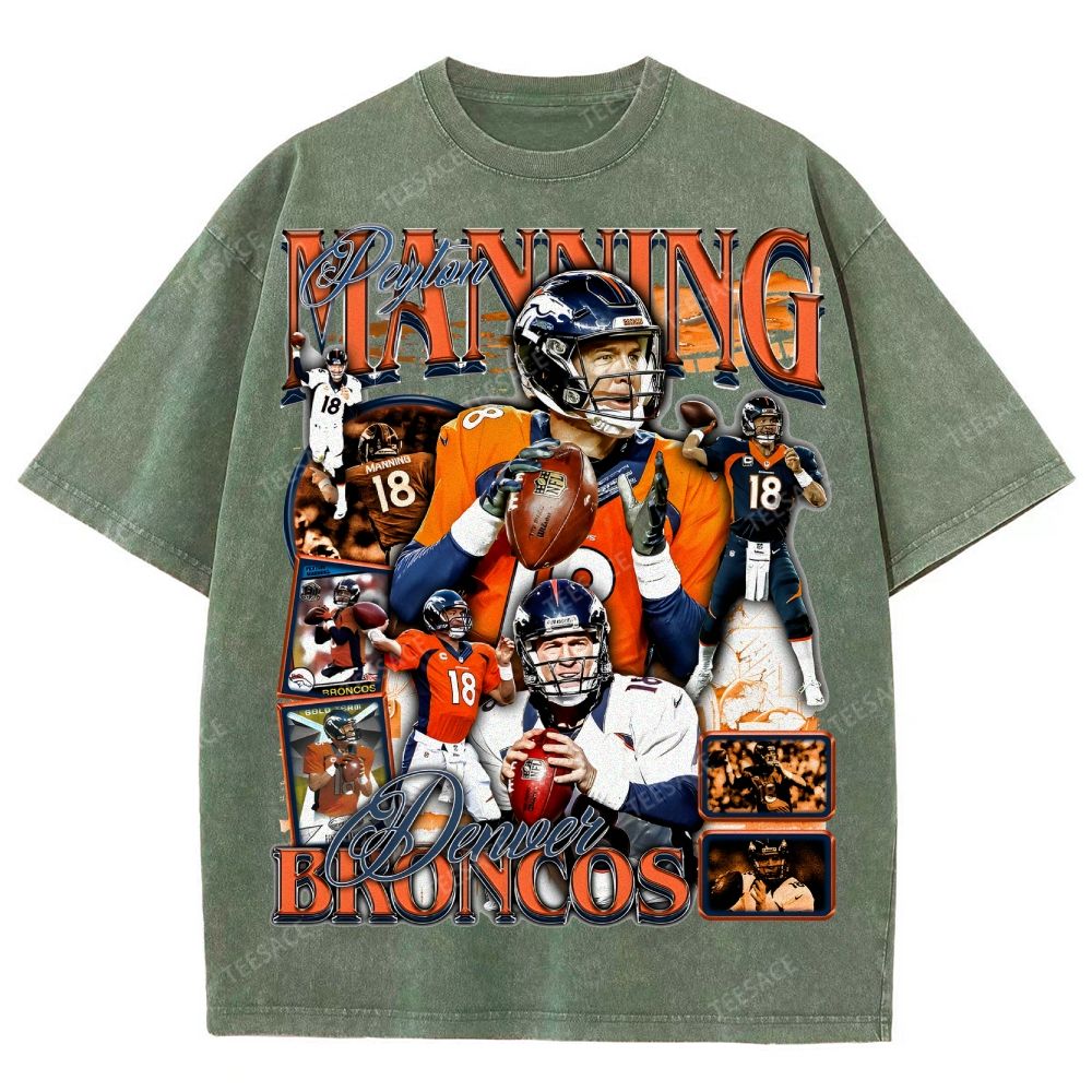 Peyton Manning Tee Unisex Fit Washed T-Shirt  