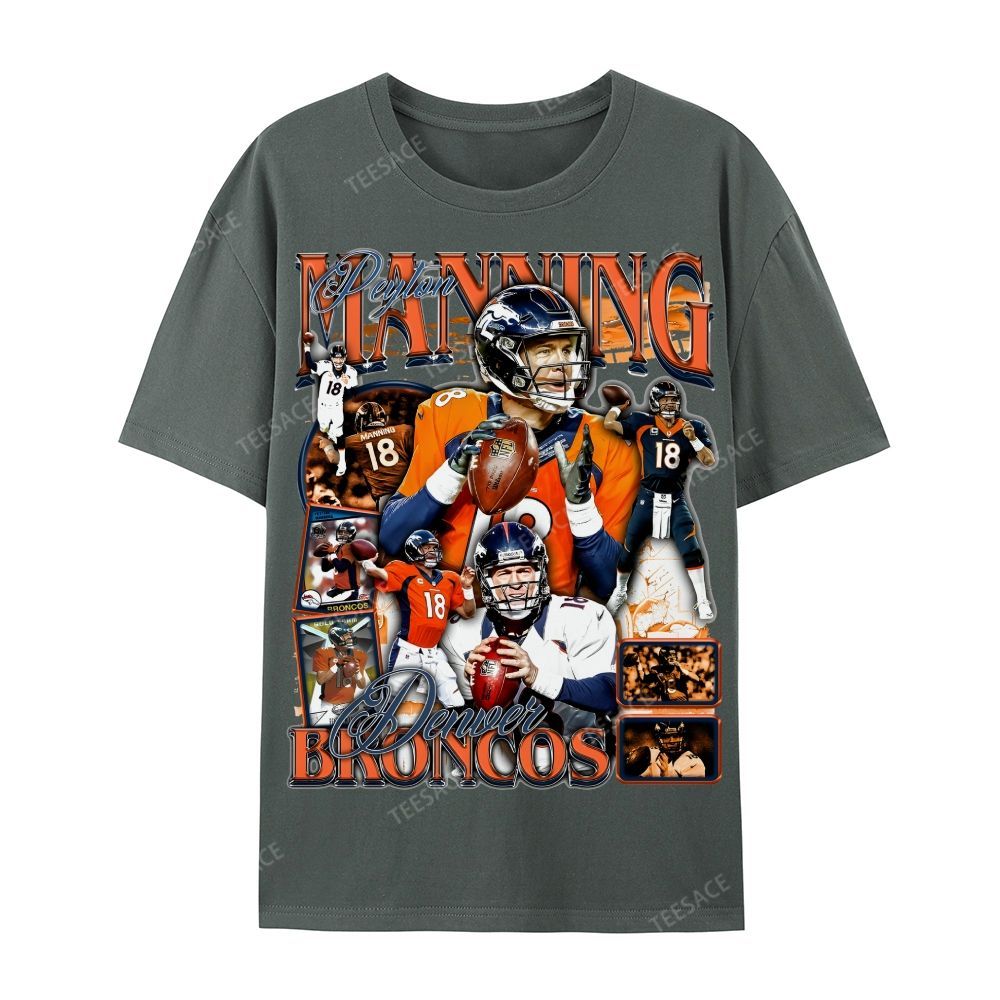 Peyton Manning Tee Casual Short Sleeve T-Shirt  