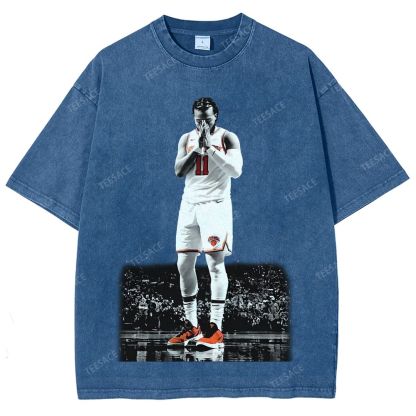 JALEN BRUNSON Tee Unisex Fit Washed T-Shirt  