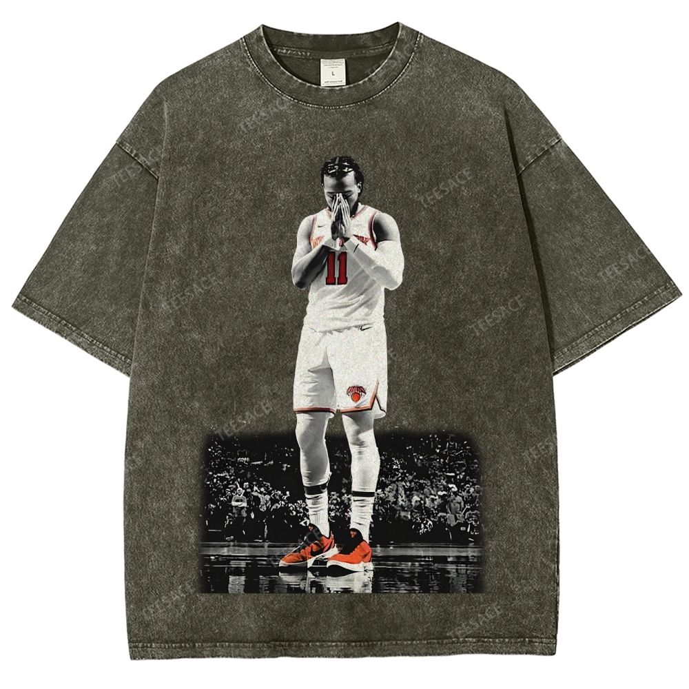 JALEN BRUNSON Tee Unisex Fit Washed T-Shirt  
