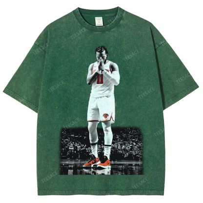 JALEN BRUNSON Tee Unisex Fit Washed T-Shirt  