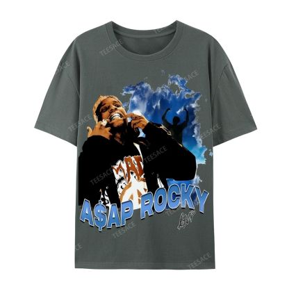 Unisex-Adult Ultra Cotton T-Shirt Graphic  ASAP Rocky V1 Tee