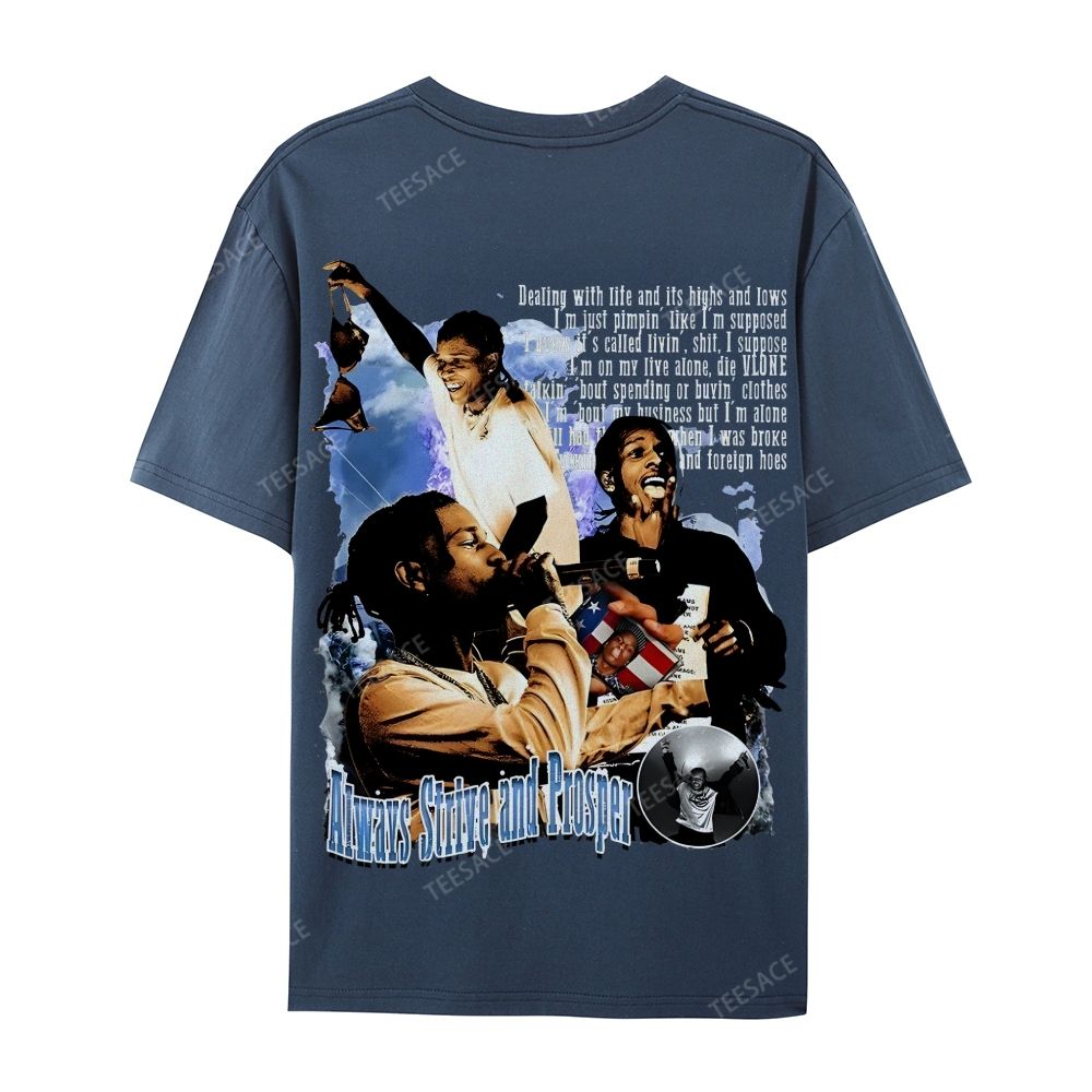 Unisex-Adult Ultra Cotton T-Shirt Graphic  ASAP Rocky V1 Tee