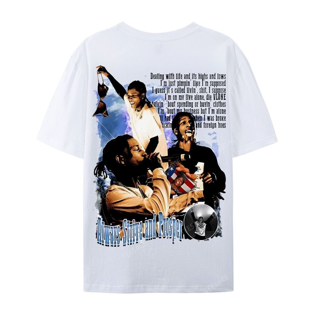 Unisex-Adult Ultra Cotton T-Shirt Graphic  ASAP Rocky V1 Tee