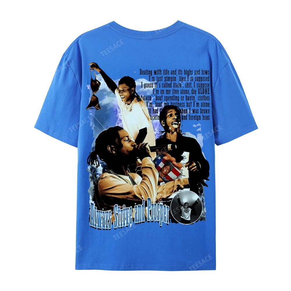 Unisex-Adult Ultra Cotton T-Shirt Graphic  ASAP Rocky V1 Tee