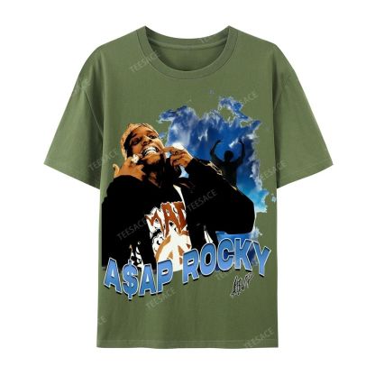 Unisex-Adult Ultra Cotton T-Shirt Graphic  ASAP Rocky V1 Tee