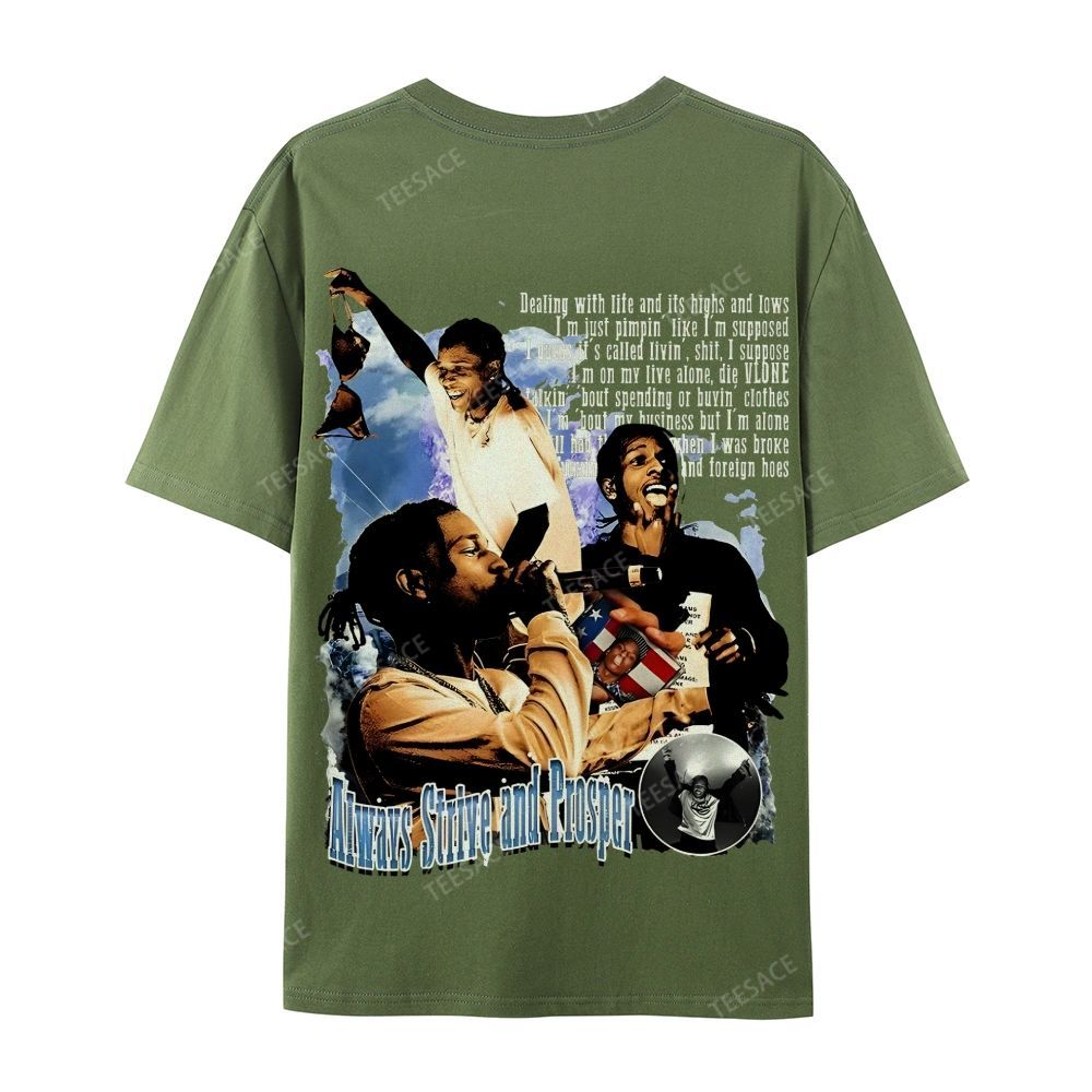 Unisex-Adult Ultra Cotton T-Shirt Graphic  ASAP Rocky V1 Tee