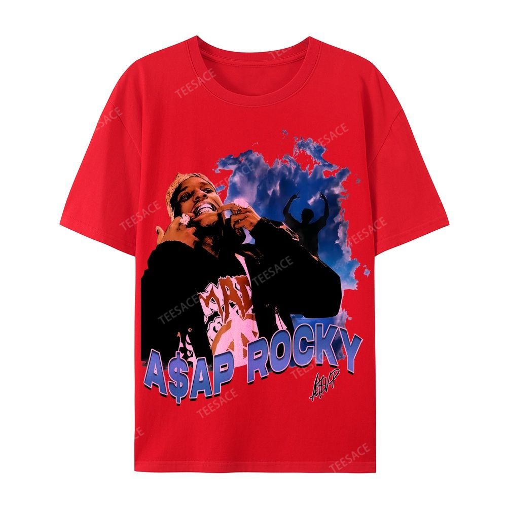 Unisex-Adult Ultra Cotton T-Shirt Graphic  ASAP Rocky V1 Tee