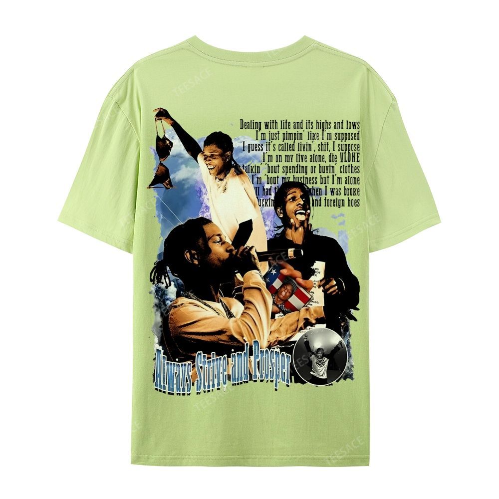 Unisex-Adult Ultra Cotton T-Shirt Graphic  ASAP Rocky V1 Tee