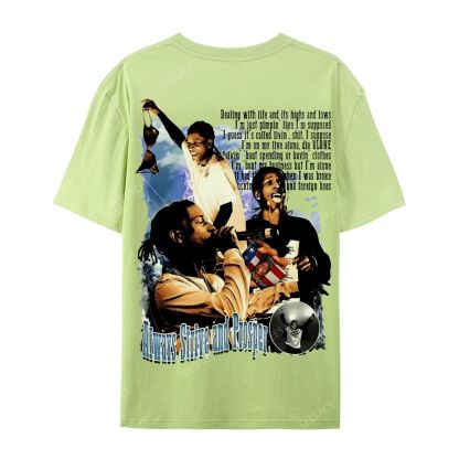 Unisex-Adult Ultra Cotton T-Shirt Graphic  ASAP Rocky V1 Tee