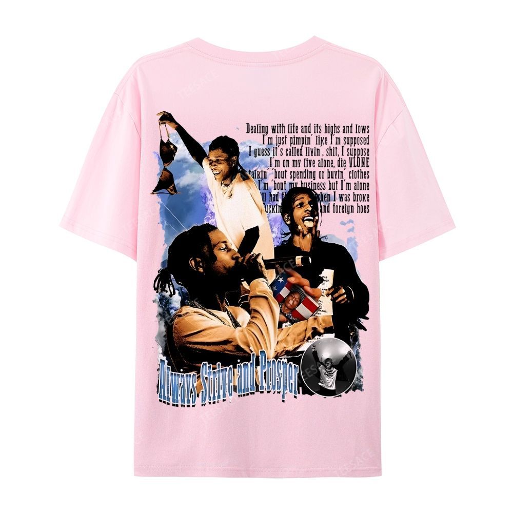 Unisex-Adult Ultra Cotton T-Shirt Graphic  ASAP Rocky V1 Tee