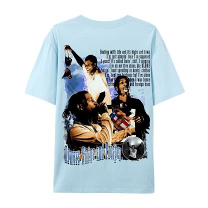 Unisex-Adult Ultra Cotton T-Shirt Graphic  ASAP Rocky V1 Tee