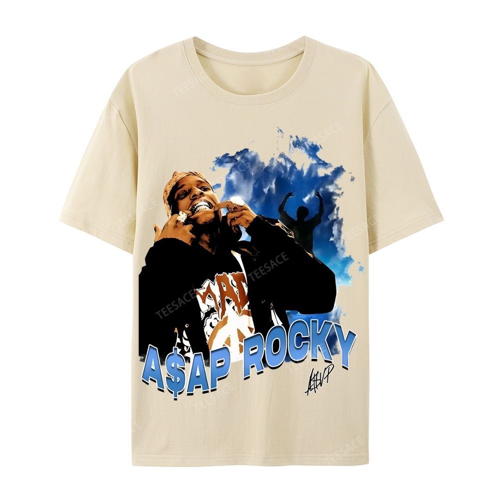 Unisex-Adult Ultra Cotton T-Shirt Graphic  ASAP Rocky V1 Tee
