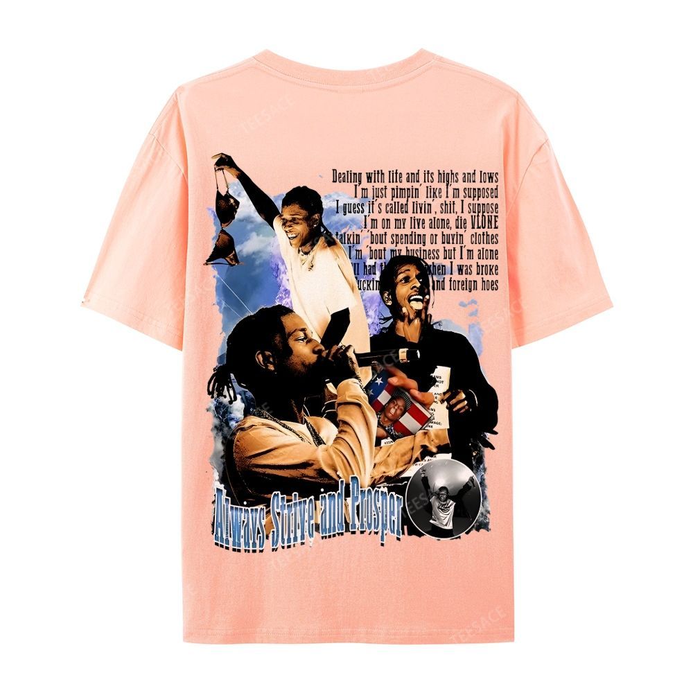Unisex-Adult Ultra Cotton T-Shirt Graphic  ASAP Rocky V1 Tee