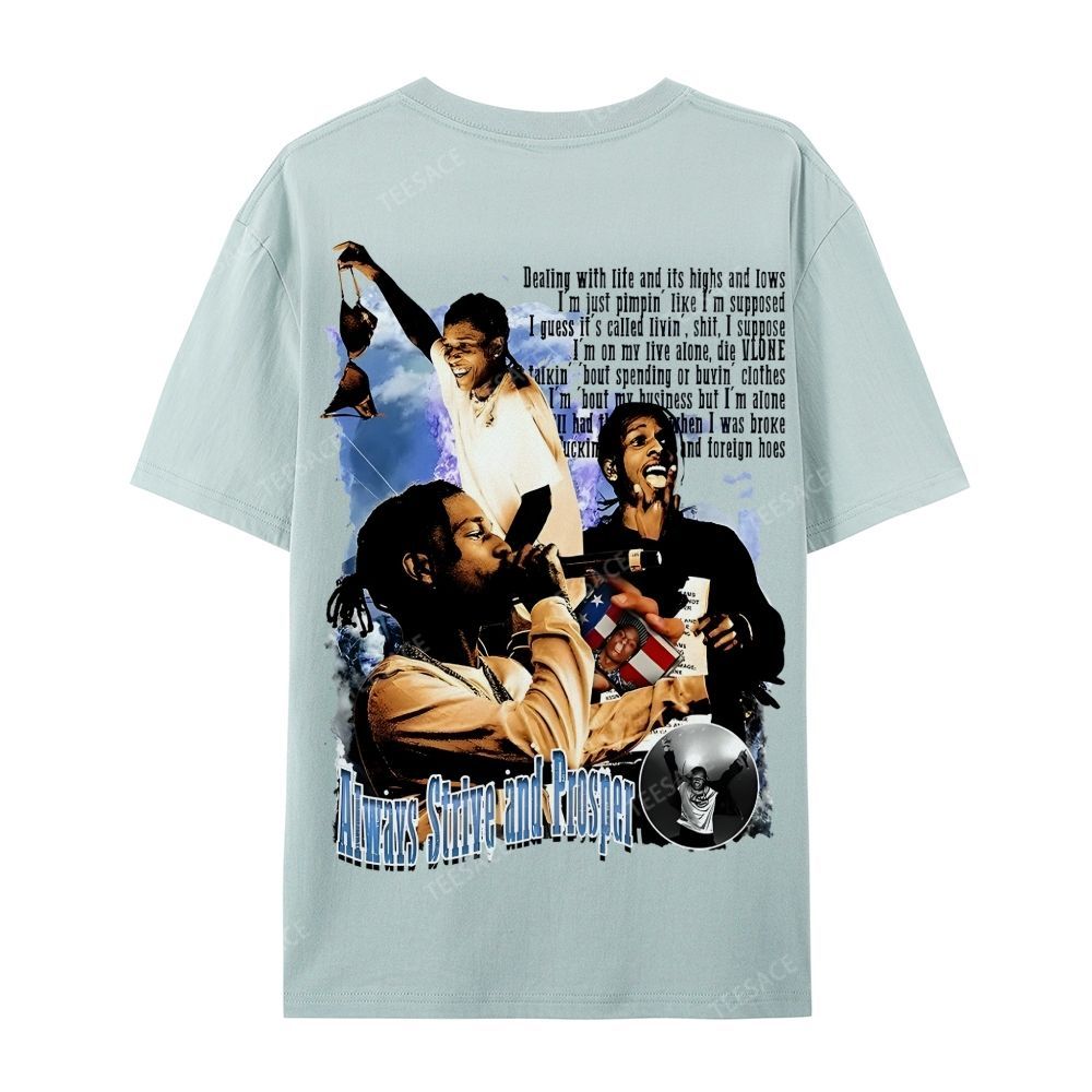 Unisex-Adult Ultra Cotton T-Shirt Graphic  ASAP Rocky V1 Tee