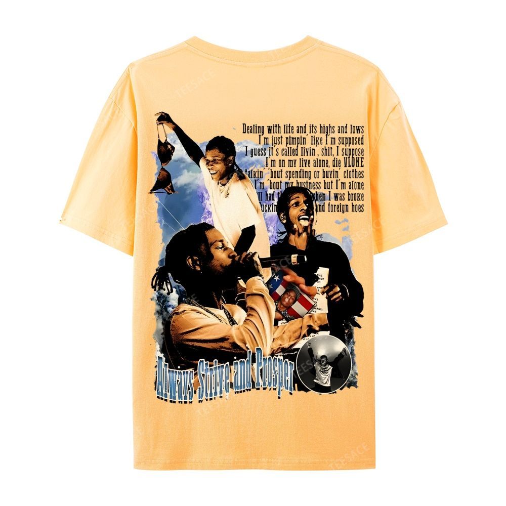 Unisex-Adult Ultra Cotton T-Shirt Graphic  ASAP Rocky V1 Tee