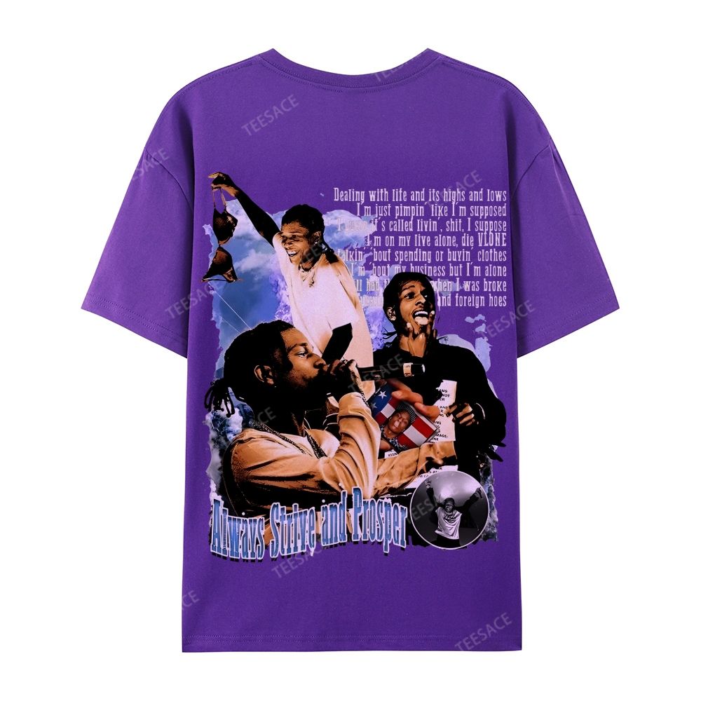 Unisex-Adult Ultra Cotton T-Shirt Graphic  ASAP Rocky V1 Tee