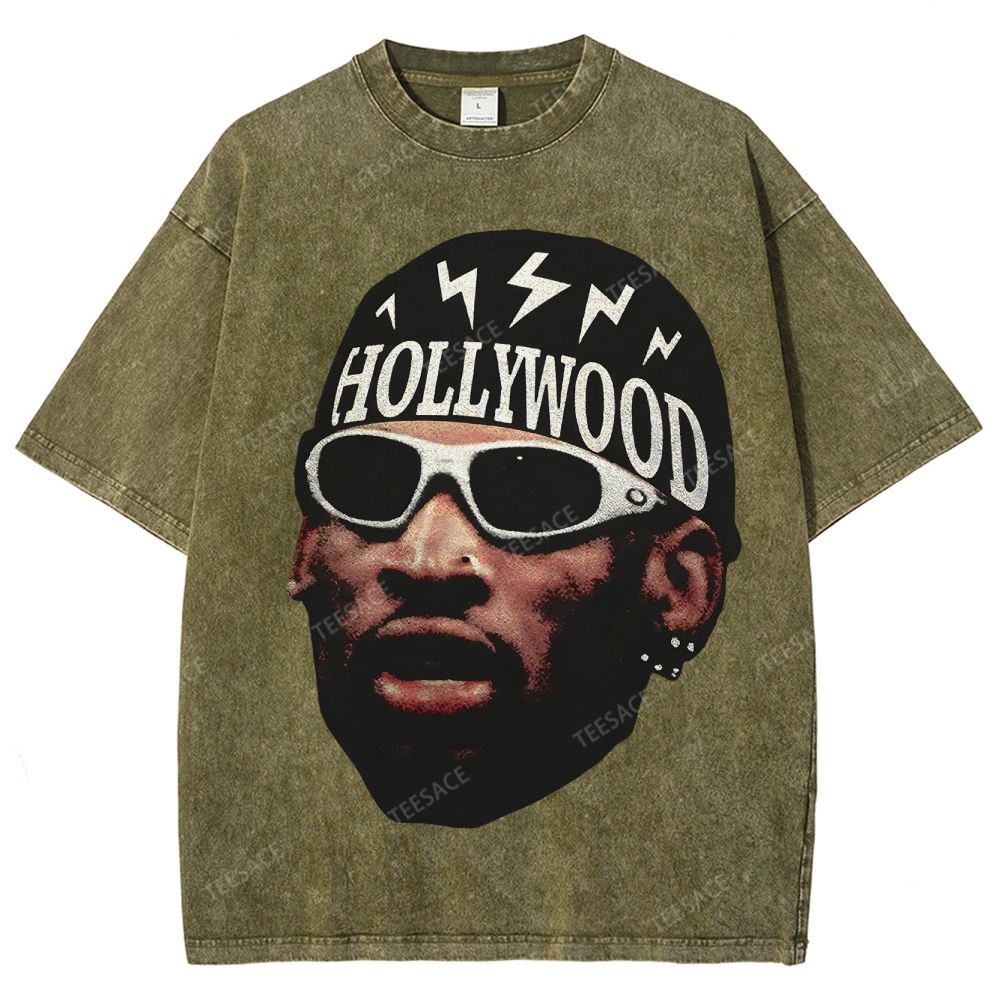 DENNIS RODMAN Unisex Fit Washed T-Shirt 