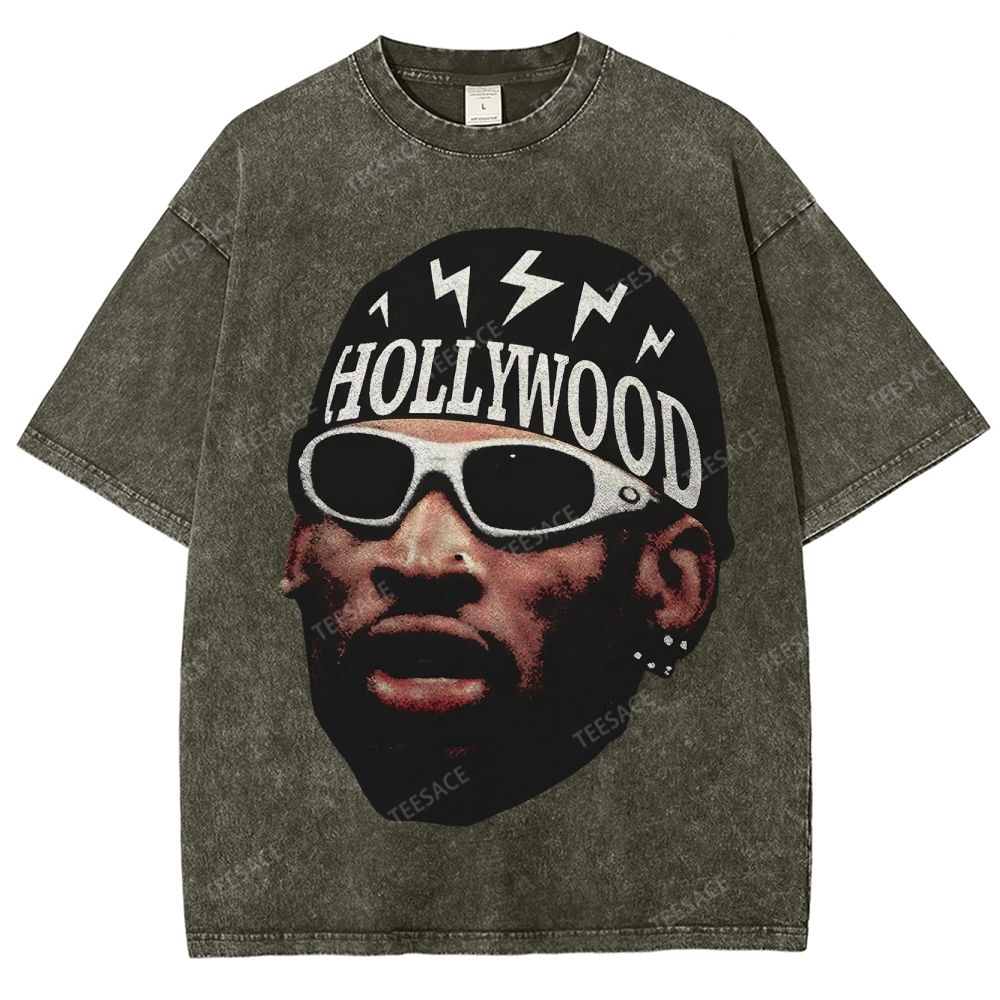 DENNIS RODMAN Unisex Fit Washed T-Shirt 
