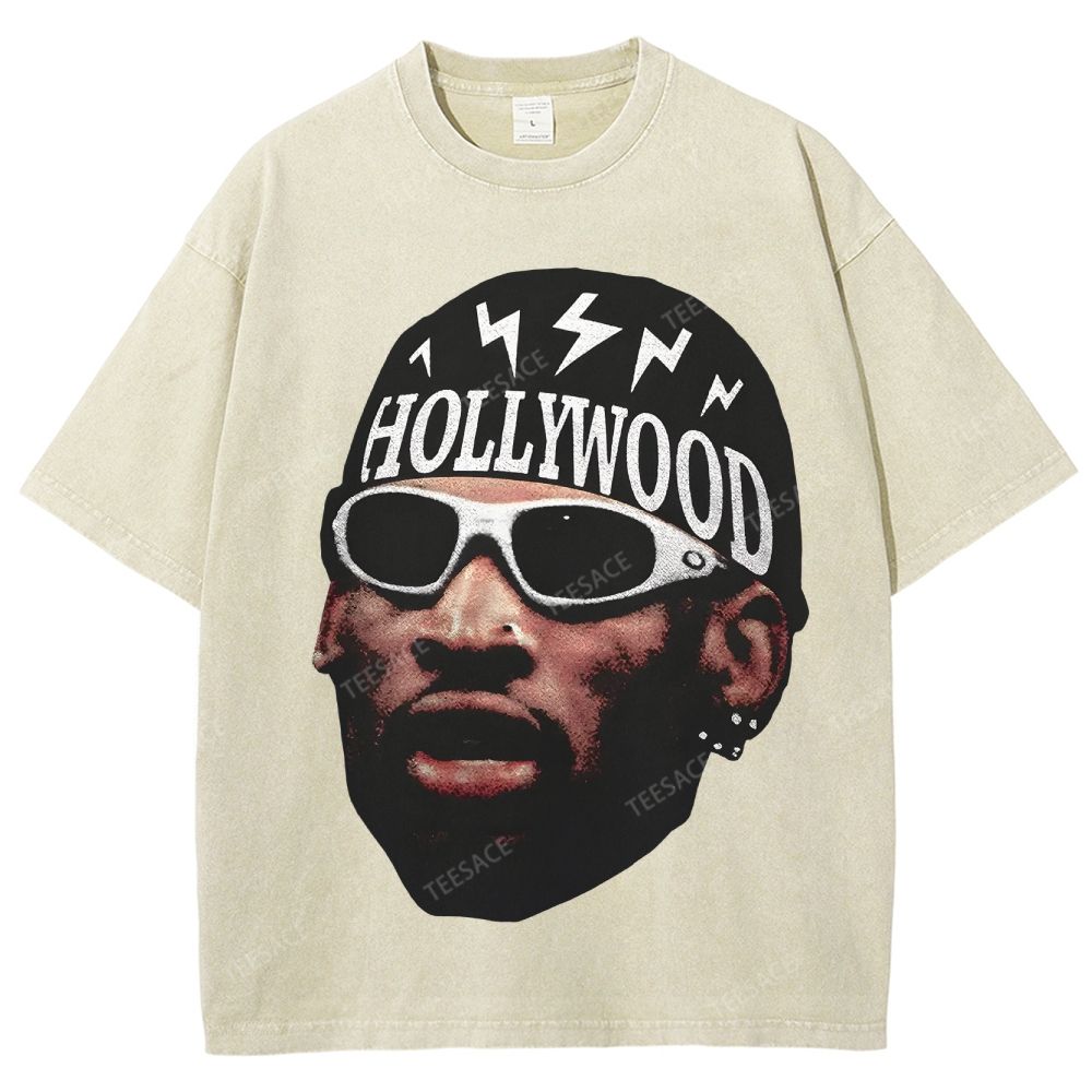 DENNIS RODMAN Unisex Fit Washed T-Shirt 