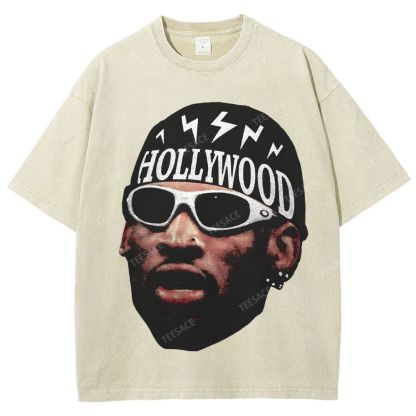 DENNIS RODMAN Unisex Fit Washed T-Shirt 