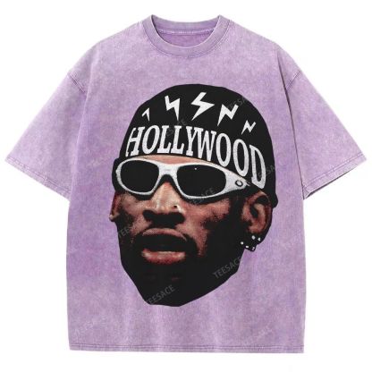 DENNIS RODMAN Unisex Fit Washed T-Shirt 