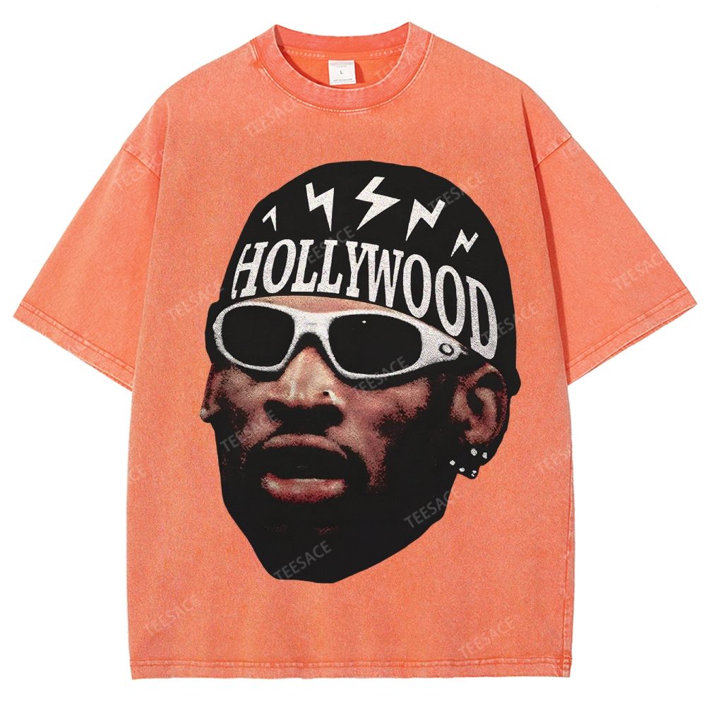 DENNIS RODMAN Unisex Fit Washed T-Shirt 
