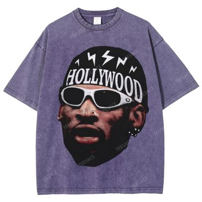 DENNIS RODMAN Unisex Fit Washed T-Shirt 
