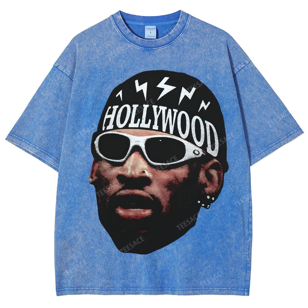 DENNIS RODMAN Unisex Fit Washed T-Shirt 