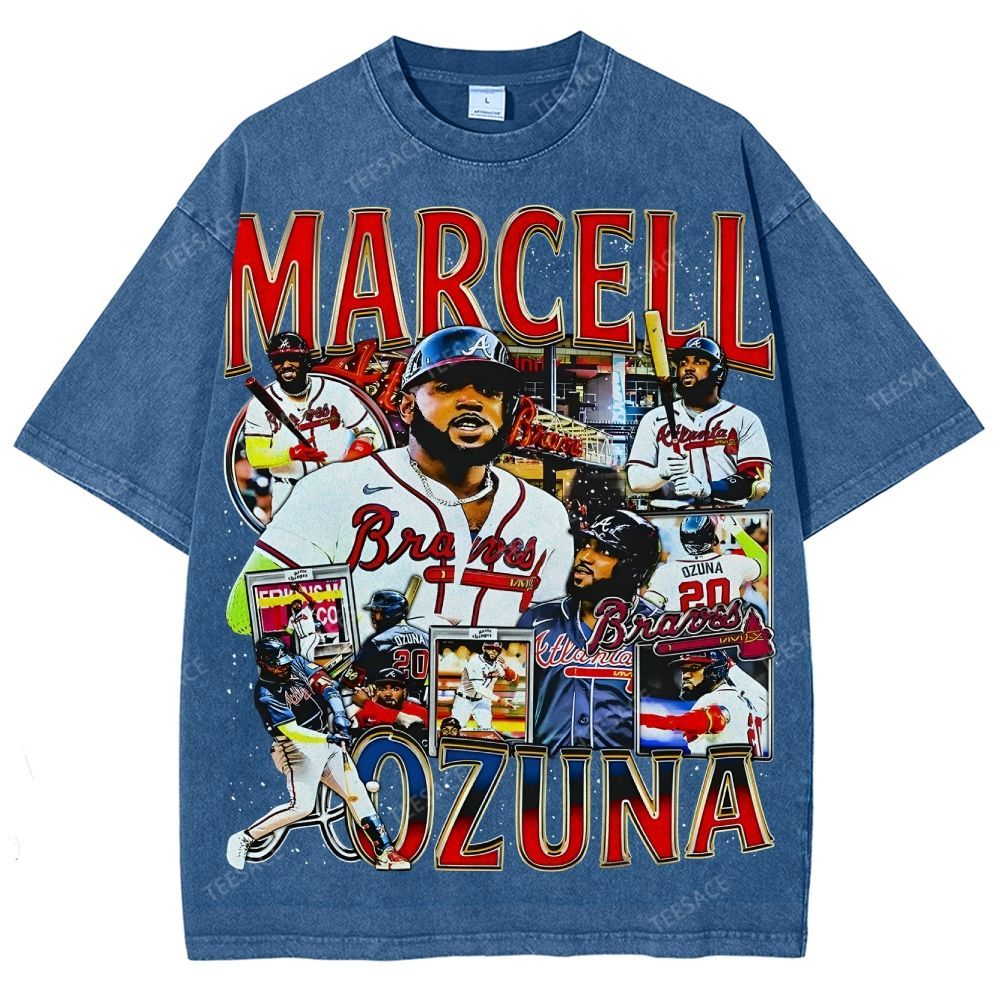 Unisex-Adult Ultra Cotton Washed T-Shirt Graphic MARCELL OZUNA TEE